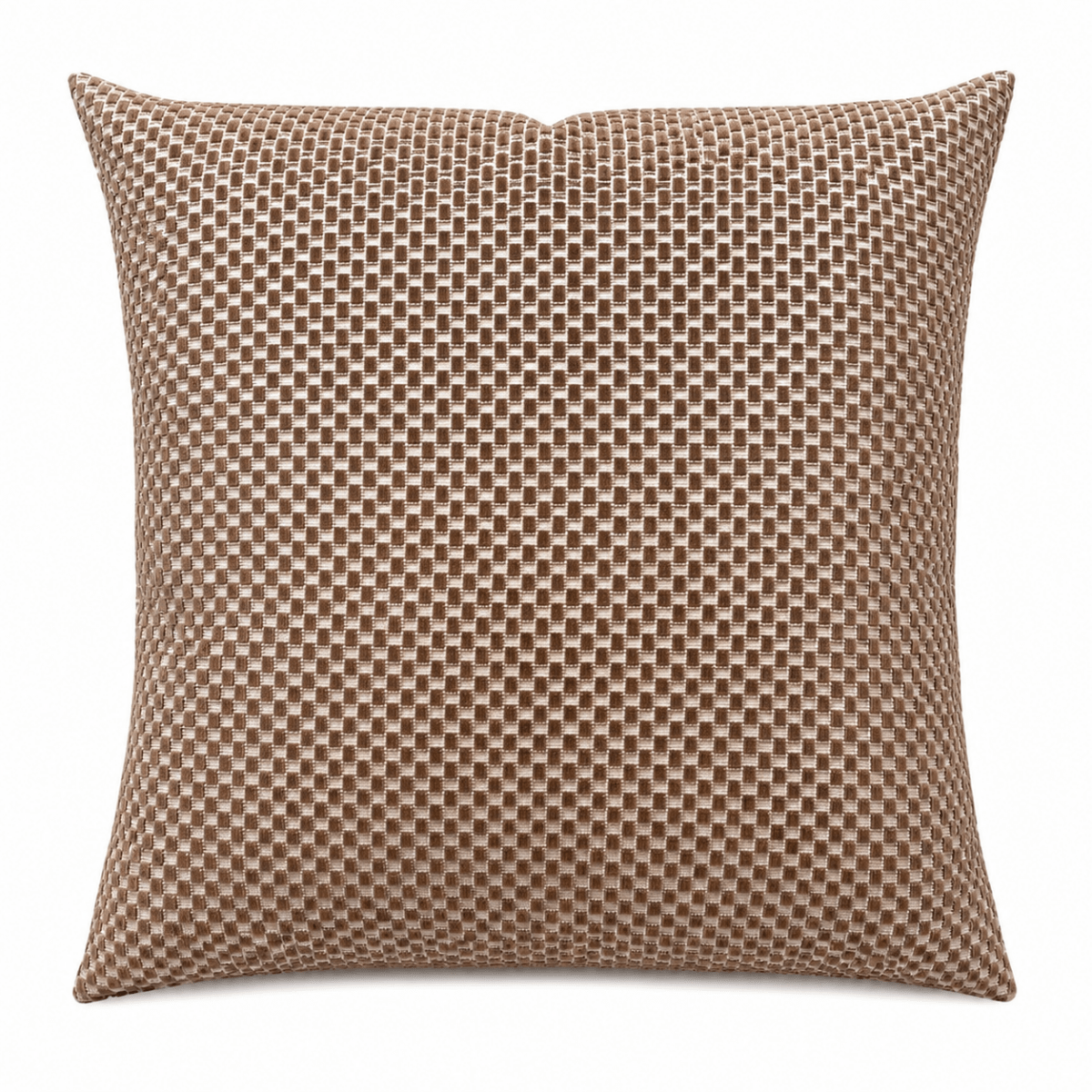Sierkussen | Chess Caramel 60 x 60 cm - NU PUUR & GROEN
