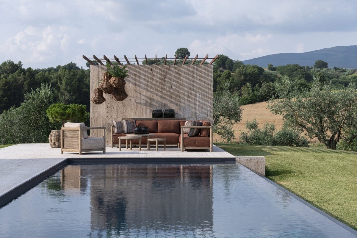 Sofa L Shape Mieke | Teak Natural Grey / PE Wicker Sand - NU PUUR & GROEN