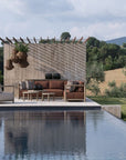 Sofa L Shape Mieke | Teak Natural Grey / PE Wicker Sand - NU PUUR & GROEN