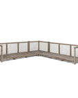 Sofa L Shape Mieke | Teak Natural Grey / PE Wicker Sand - NU PUUR & GROEN