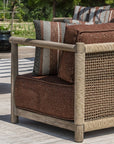 Sofa L Shape Mieke | Teak Natural Grey / PE Wicker Sand - NU PUUR & GROEN