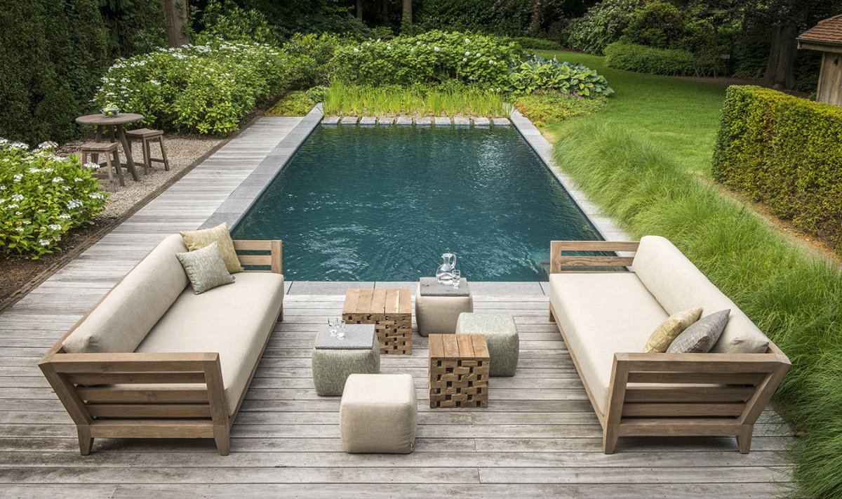Sofa Mia 3-Seater | Teak Natural Grey - NU PUUR &amp; GROEN