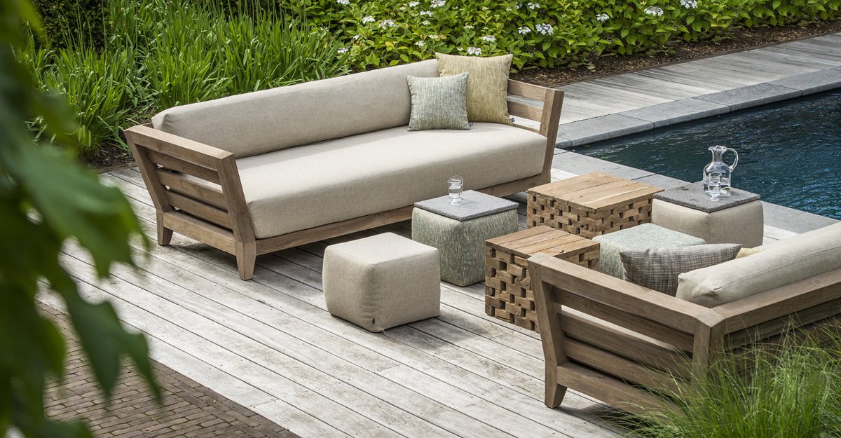 Sofa Mia 3-Seater | Teak Natural Grey - NU PUUR & GROEN
