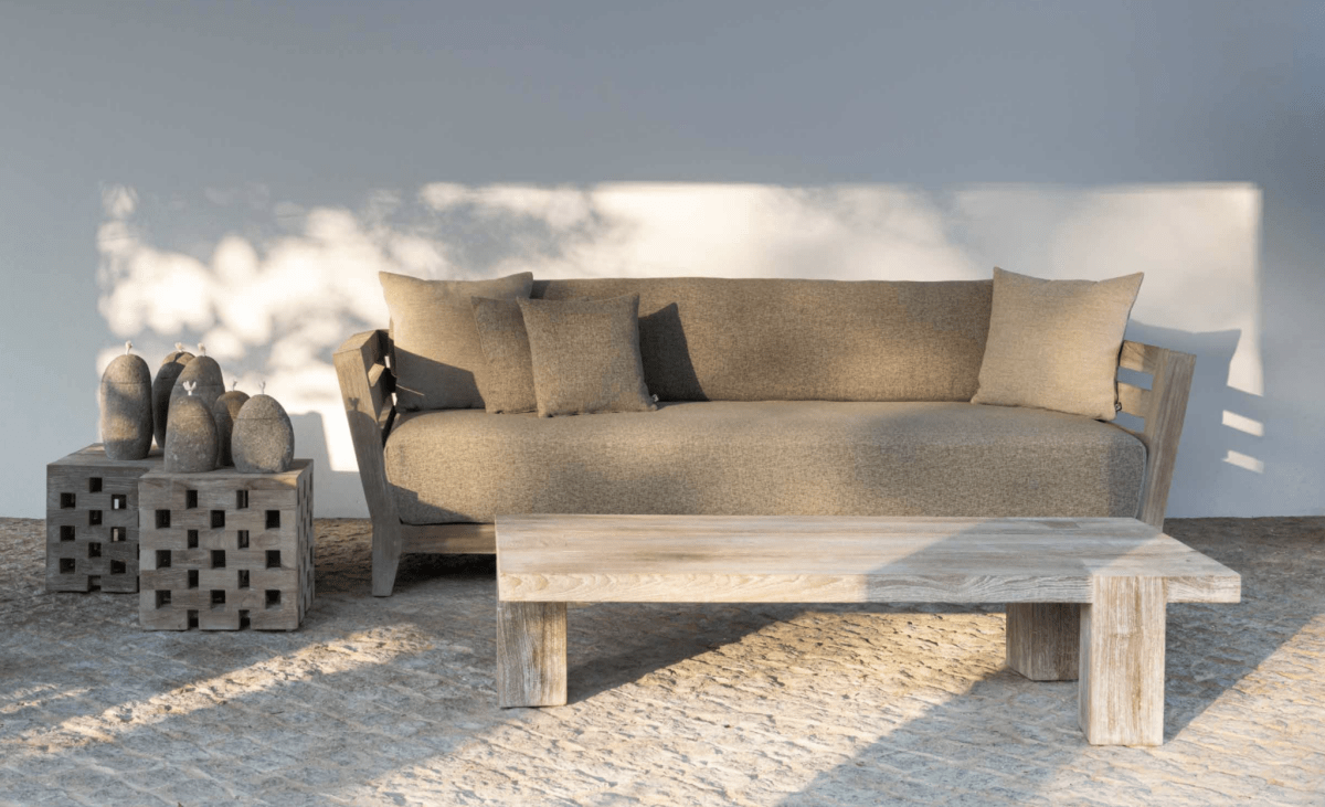 Sofa Mia 3-Seater | Teak Natural Grey - NU PUUR & GROEN