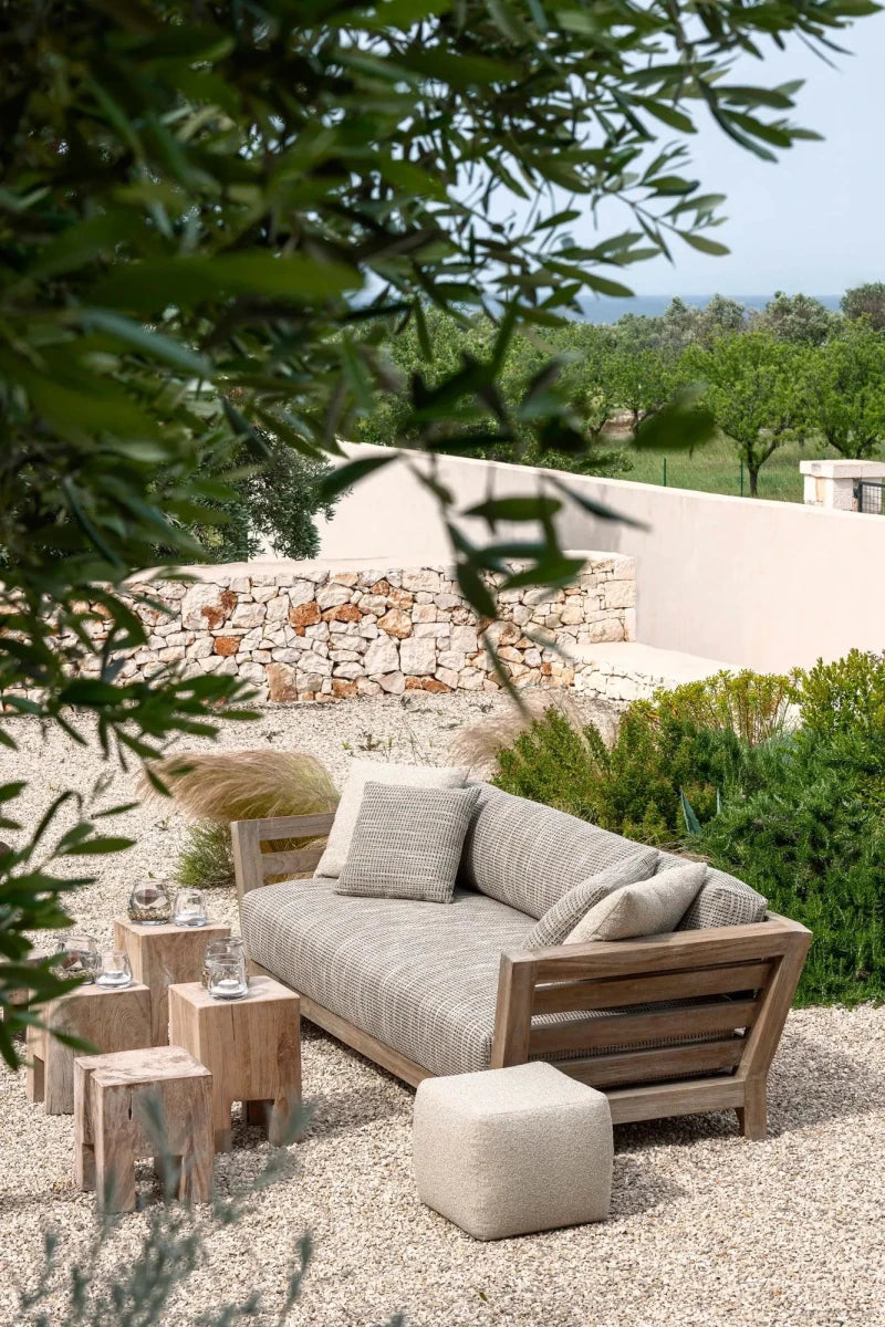 Sofa Mia 3-Seater | Teak Natural Grey - NU PUUR & GROEN