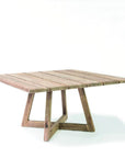 Square Table Dennis | Reclaimed Teak Natural Grey - NU PUUR & GROEN