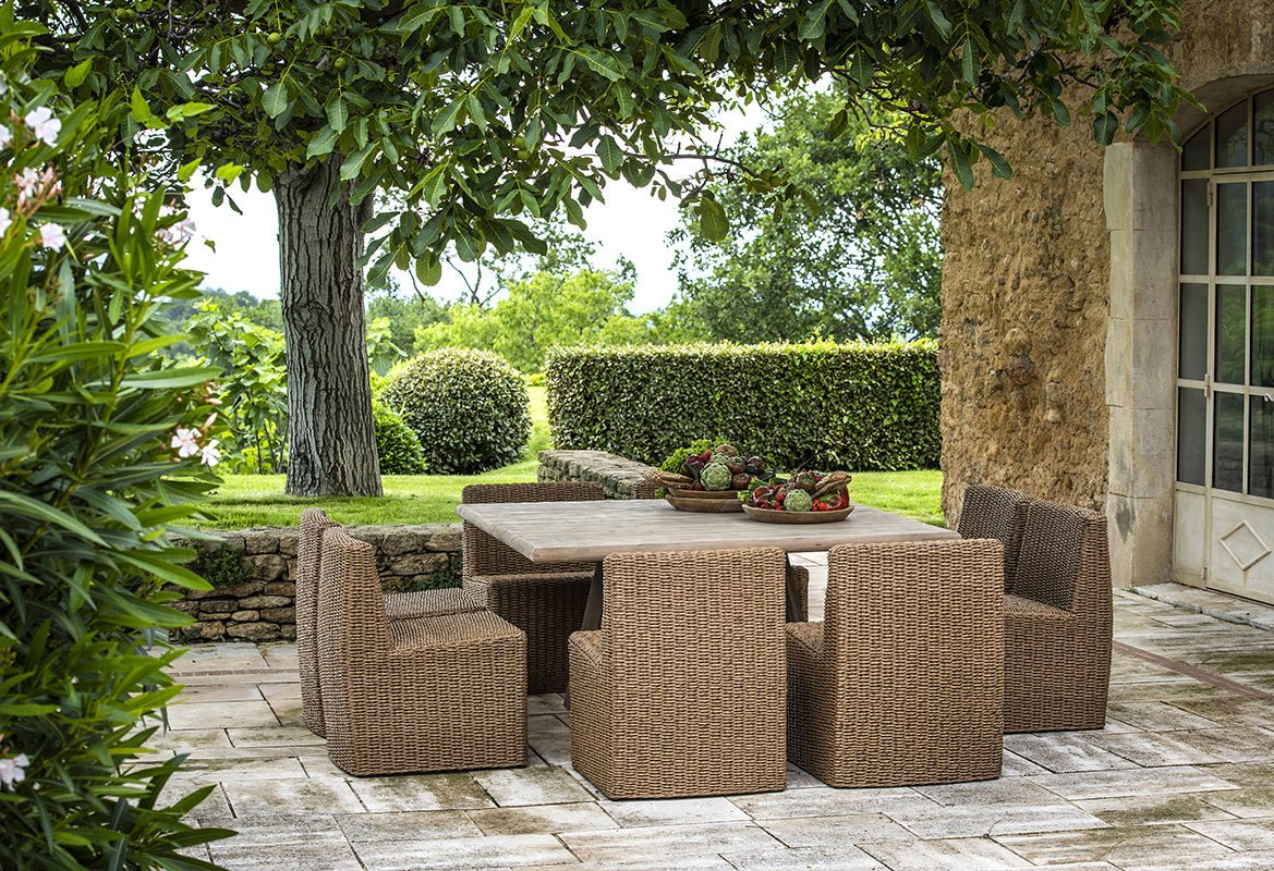 Square Table Dennis | Reclaimed Teak Natural Grey - NU PUUR & GROEN