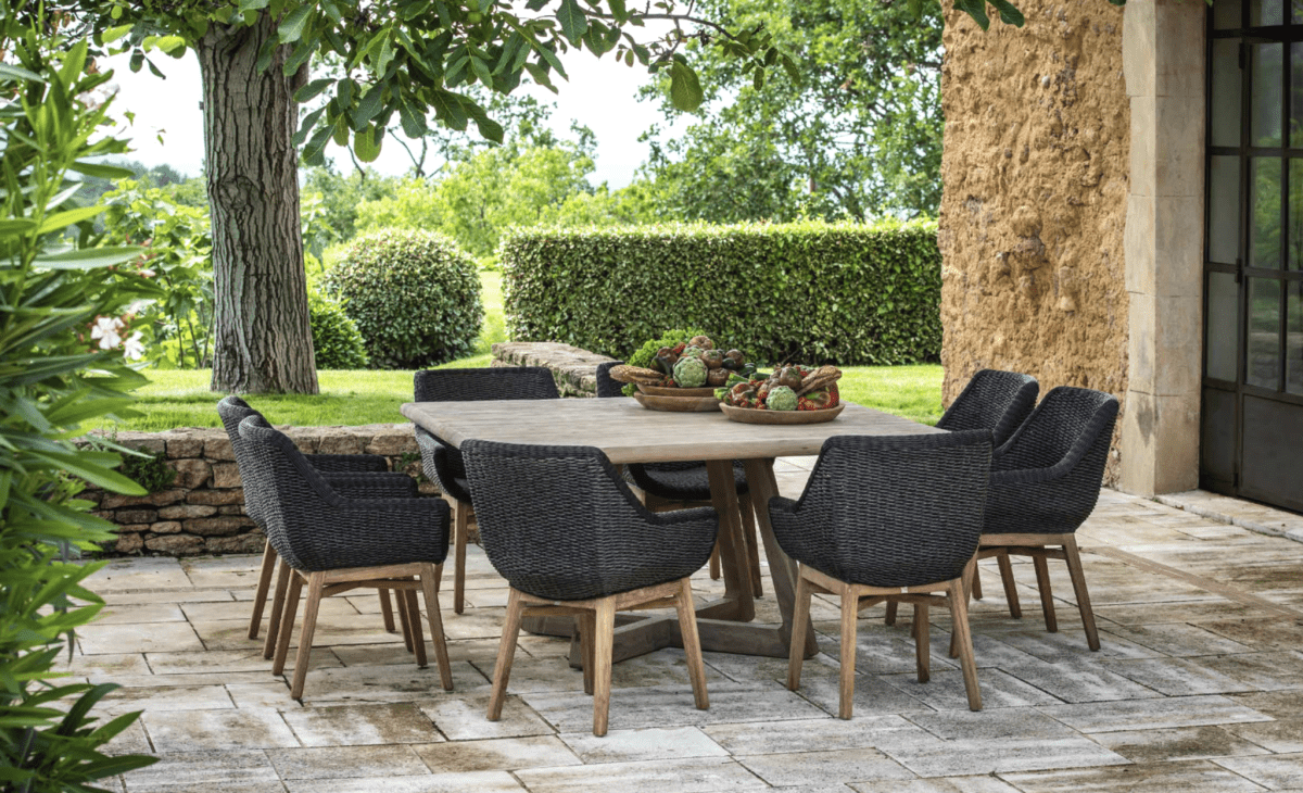 Square Table Dennis | Reclaimed Teak Natural Grey - NU PUUR & GROEN