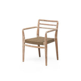 Stackable Armchair Jared | Teak Natural Grey / PE Wicker Antique Weed