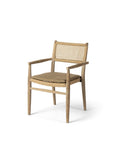 Stackable Armchair Mieke | Teak Natural Grey / PE Wicker Sand - NU PUUR & GROEN