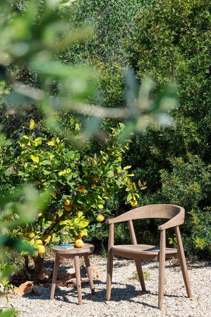 Stool Asti | Teak Natural Grey - NU PUUR & GROEN