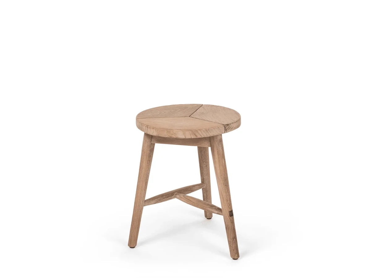Stool Asti | Teak Natural Grey - NU PUUR & GROEN
