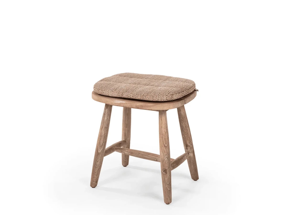 Stool Faye | Teak Natural Grey - NU PUUR & GROEN