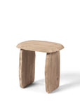 Stool Pebble | Teak Natural Grey - NU PUUR & GROEN