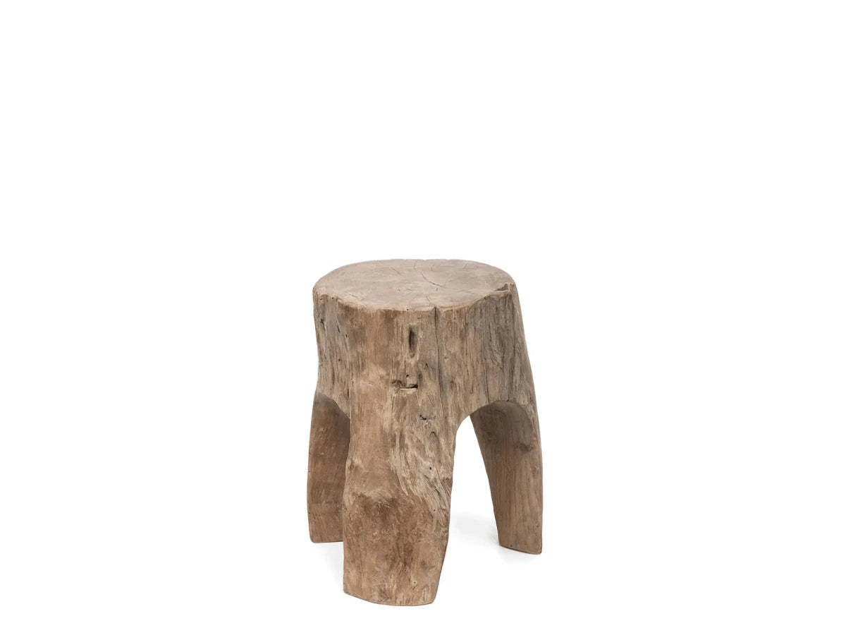 Stool Rex | Teak Root Natural Grey - NU PUUR & GROEN