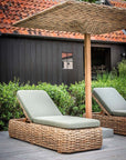 Sunlounger Jones | CL PE Wicker Natural - NU PUUR & GROEN