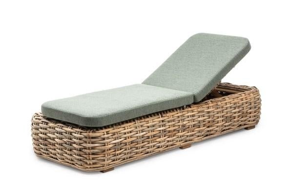 Sunlounger Jones | CL PE Wicker Natural - NU PUUR & GROEN