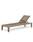 Sunlounger Lisa incl. Wheels | Teak Natural Grey / PE Wicker Antique Weed - NU PUUR & GROEN