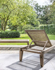 Sunlounger Lisa incl. Wheels | Teak Natural Grey / PE Wicker Antique Weed - NU PUUR & GROEN