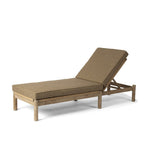Sunlounger Mieke incl. Wheels | Teak Natural Grey / PE Wicker Sand