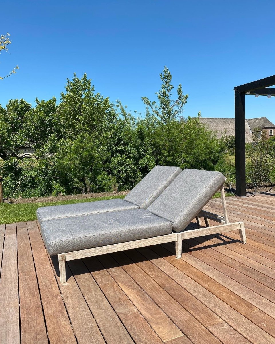 Sunny Bed Copenhague | Teak Natural Grey - NU PUUR & GROEN