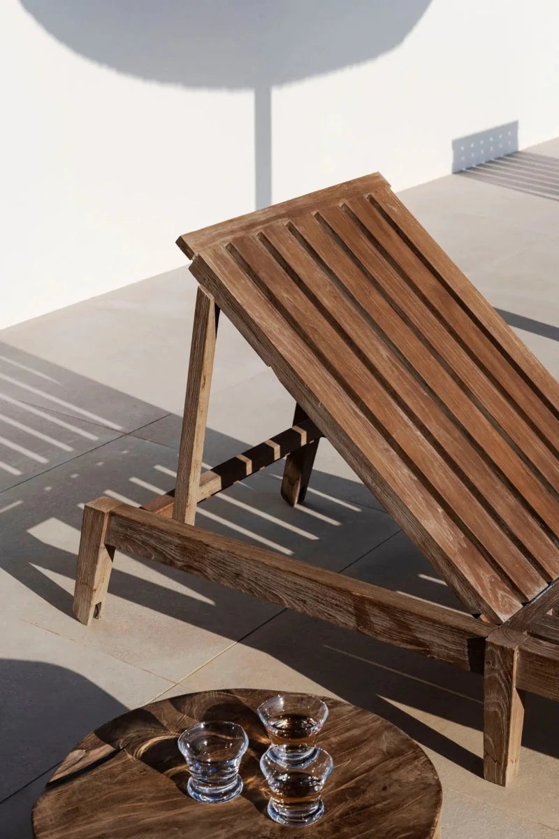 Sunny Bed Copenhague | Teak Natural Grey - NU PUUR & GROEN