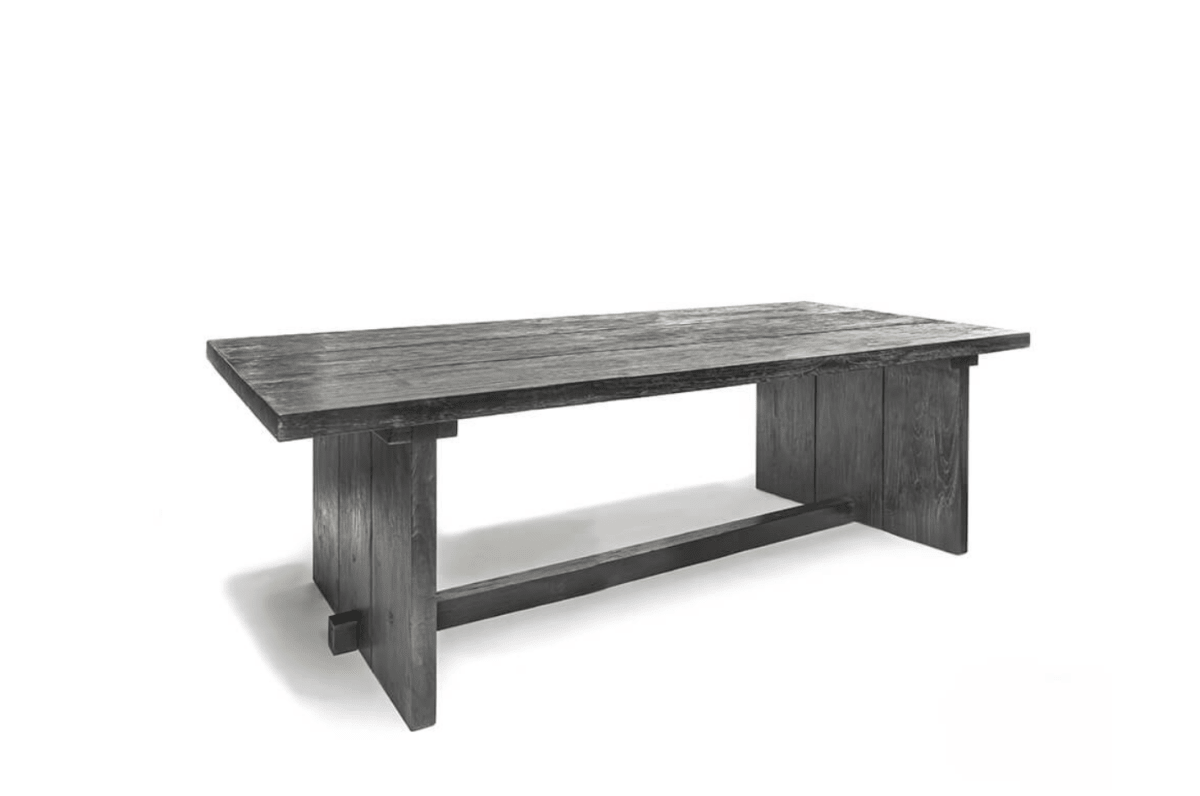 Table Alexi Small | Reclaimed Teak Black - NU PUUR & GROEN
