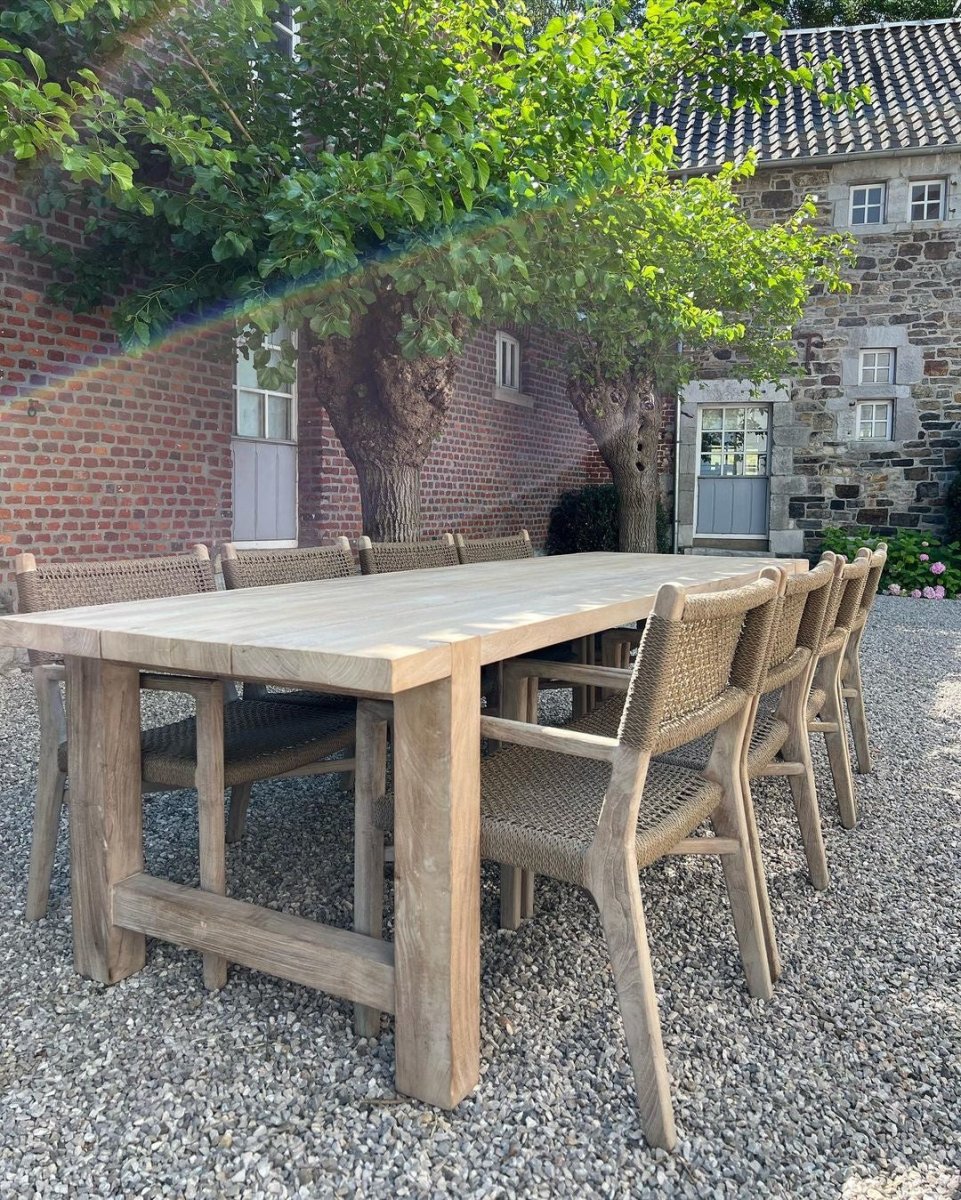 Table Jacob Large | Reclaimed Teak Natural Grey - NU PUUR & GROEN