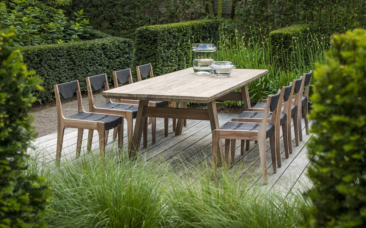 Table Mia Large | Reclaimed Teak Natural Grey - NU PUUR & GROEN