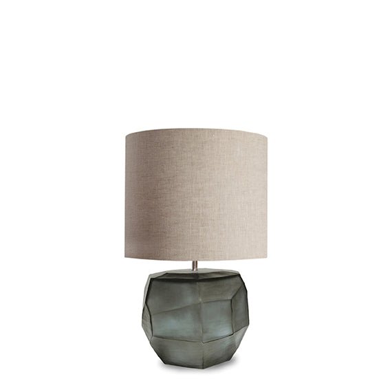 Tafellamp Cubistic Round | Indigo/Smokegrey - NU PUUR & GROEN