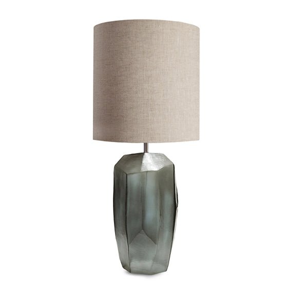 Tafellamp Cubistic Round | Indigo/Smokegrey - NU PUUR & GROEN
