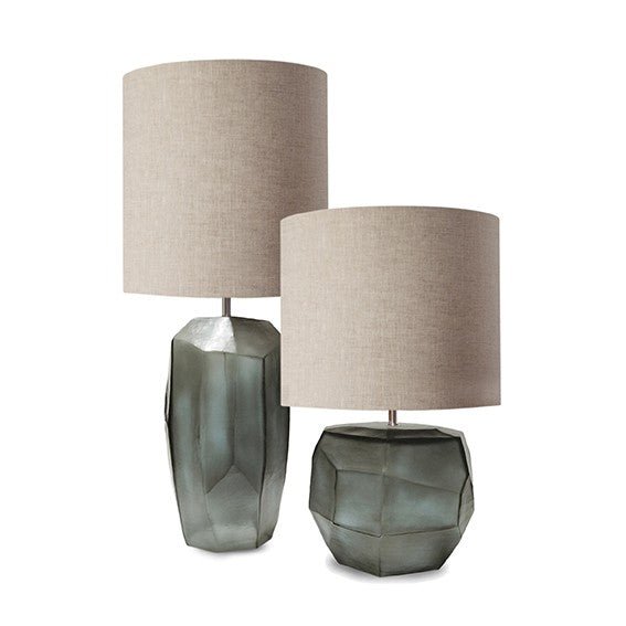 Tafellamp Cubistic Tall | Indigo/Smokegrey - NU PUUR & GROEN