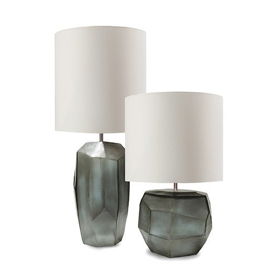 Tafellamp Cubistic Tall | Indigo/Smokegrey - NU PUUR & GROEN