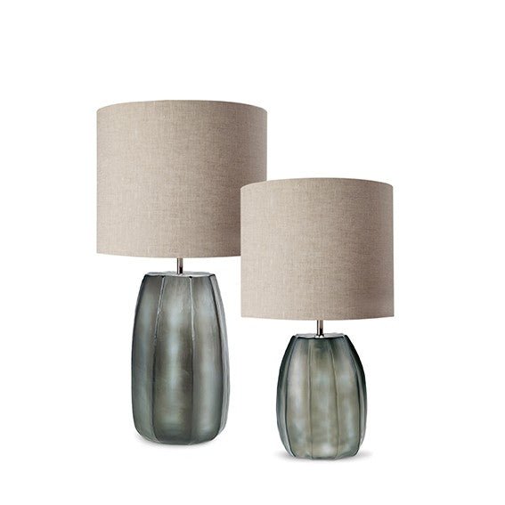 Tafellamp Koonam XL | Indigo/Smokegrey - NU PUUR & GROEN