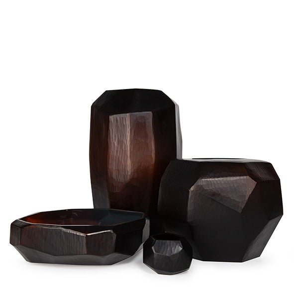Theelichthouder Cubistic | Dark Brown - NU PUUR & GROEN