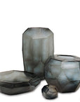 Theelichthouder Cubistic | Indigo/Smokegrey - NU PUUR & GROEN