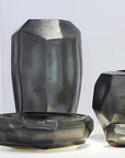 Theelichthouder Cubistic | Indigo/Smokegrey - NU PUUR & GROEN