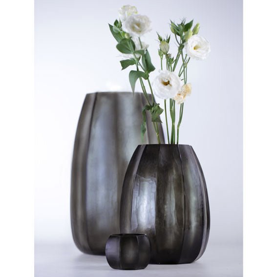 Theelichthouder Koonam | Indigo/Smokegrey - NU PUUR & GROEN