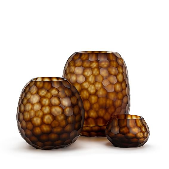 Theelichthouder Nagaa | Butter/Brown - NU PUUR & GROEN