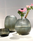 Theelichthouder Nagaa | Indigo/Smokegrey - NU PUUR & GROEN