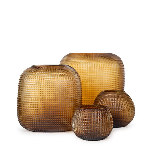 Theelichthouder Somba | Clear/Dark Brown - NU PUUR & GROEN