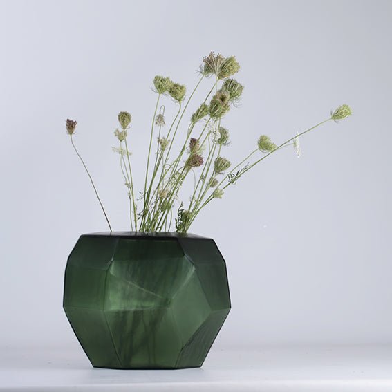Vaas Cubistic Round | Black Steelgrey - NU PUUR & GROEN
