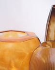 Vaas Cubistic Round | Clear/Gold - NU PUUR & GROEN