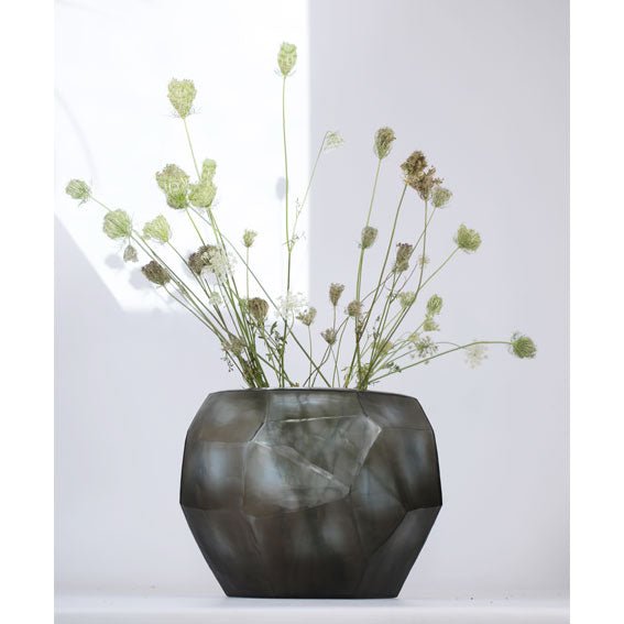 Vaas Cubistic Round | Indigo/Smokegrey - NU PUUR & GROEN