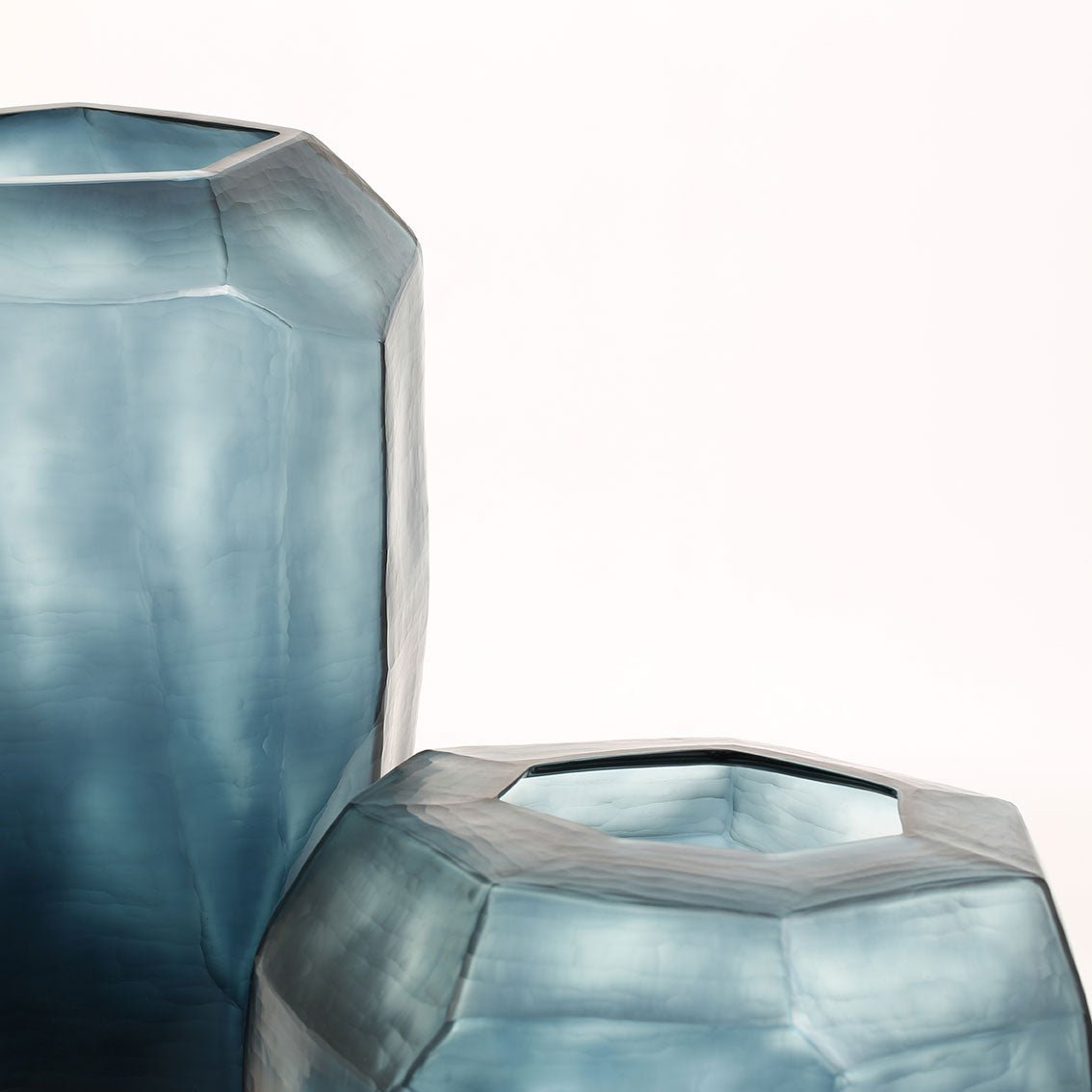 Vaas Cubistic Round | Ocean Blue/Indigo - NU PUUR &amp; GROEN