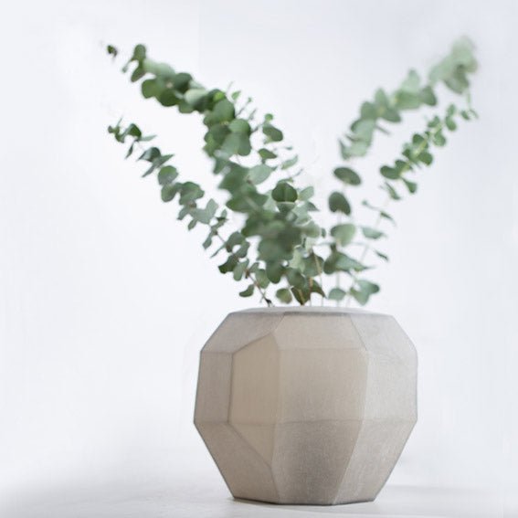 Vaas Cubistic Round | Smokegrey - NU PUUR & GROEN