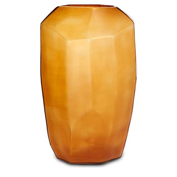 Vaas Cubistic Tall | Clear/Gold - NU PUUR & GROEN