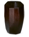 Vaas Cubistic Tall | Dark Brown - NU PUUR & GROEN