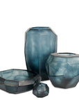 Vaas Cubistic Tall | Ocean Blue/Indigo - NU PUUR & GROEN