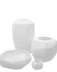 Vaas Cubistic Tall | Opal - NU PUUR & GROEN